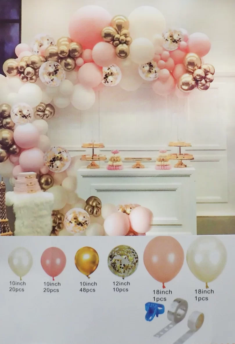 1842-set-arcada-baloane-in-nuante-de-roz-auriu-alb-cu-baloane-confetti-si-accesorii-100-de-baloane-1