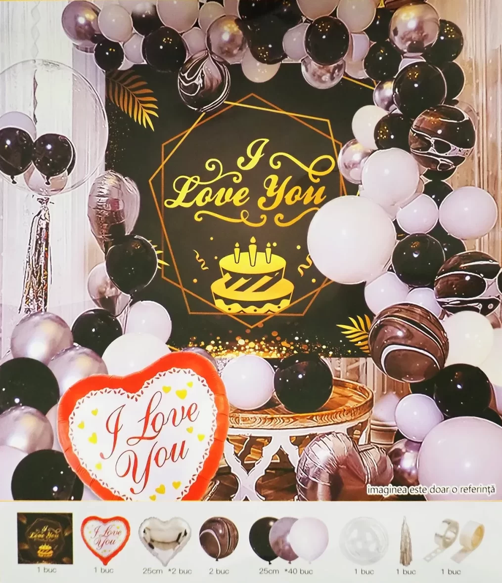 1872-set-arcada-baloane-i-love-you-in-nuante-de-negru-alb-argintiu-cu-banner-1