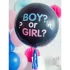 Balon latex Gender Reveal Boy or Girl, cu confetti, 90 cm