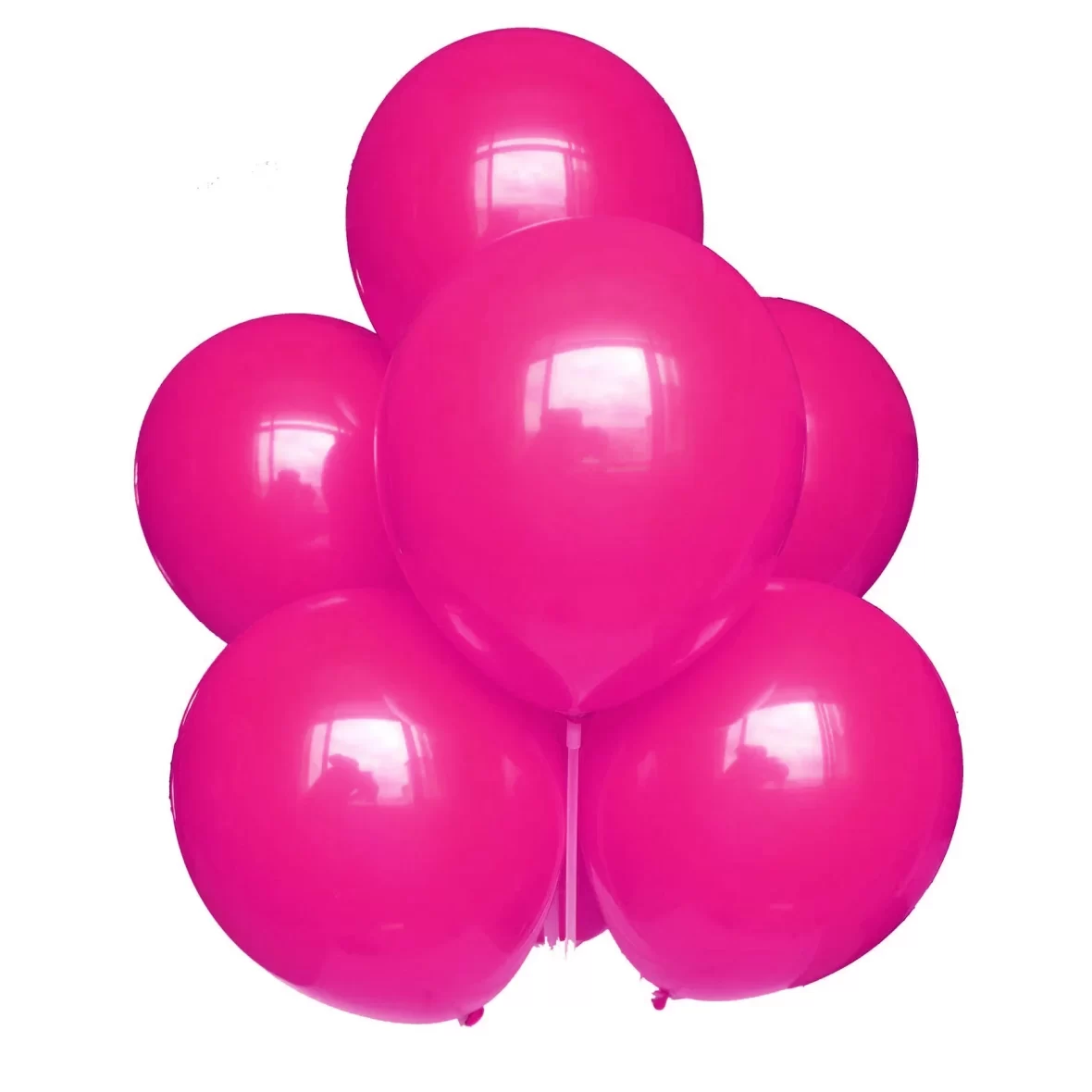Set 6 baloane latex Rosu Purpuriu, 25 cm