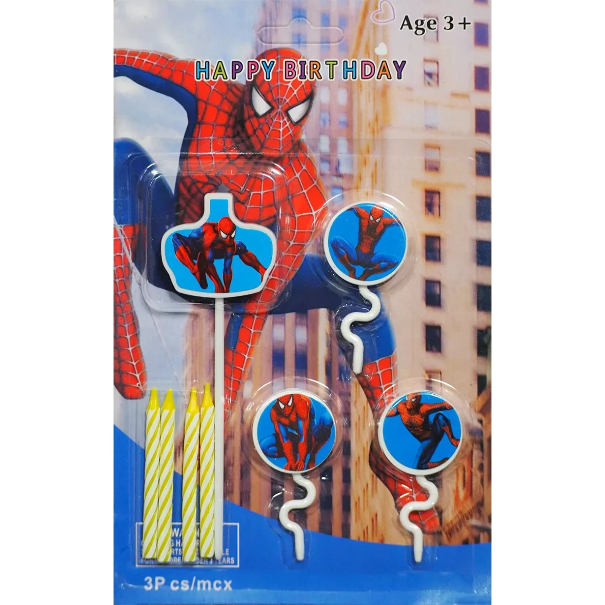 Set lumanari party Spiderman