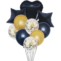 1980-set-10-baloane-folie-si-latex-cu-balon-inimioara-stelute-si-confetti-negru-auriu