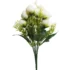 Buchet flori artificiale, model Trandafiri Alb-Roz, 30 cm