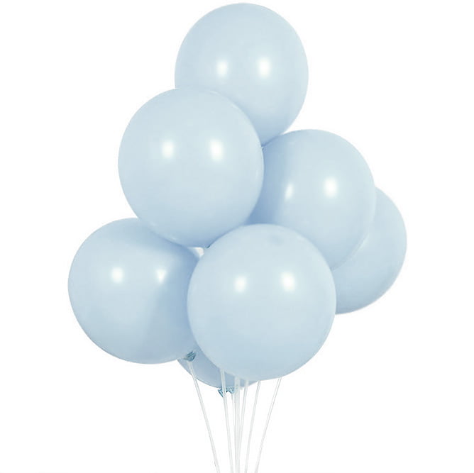 Set 6 baloane latex Bleu Ciel, 12 cm