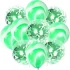 Set aranjament bundle 10 baloane, cu baloane marmorate si confetti verzi