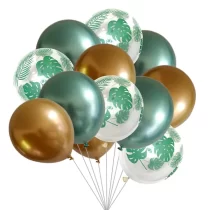 2109-set-aranjament-bundle-12-baloane-latex-model-frunze-si-baloane-aurii