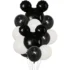 Set aranjament bundle 12 baloane folie si latex cap forma Mickey negru