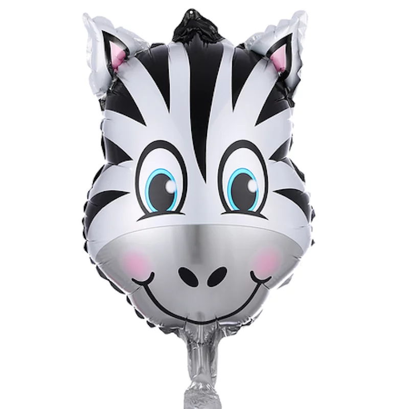 Balon folie minifigurina Cap Zebra, 30 cm