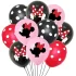 Set 10 baloane latex Minnie cu bulinute, 30 cm