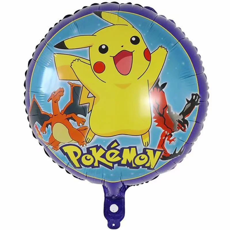 Balon folie Pokemon, rotund, 45 cm