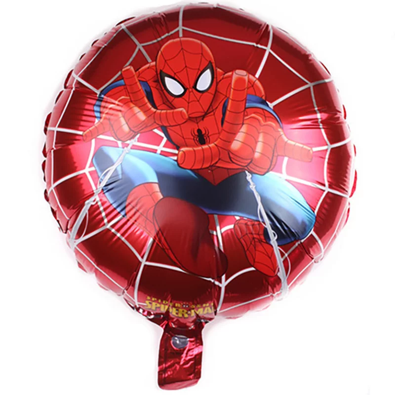 Balon folie Spiderman, rotund, 45 cm
