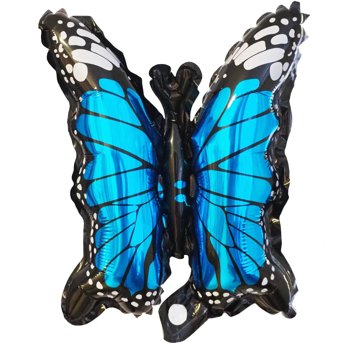 Balon folie minifigurina Fluturas negru-albastru, 25 cm