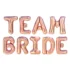 Set aranjament bundle litere TEAM BRIDE rose gold