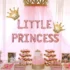 Set aranjament bundle baloane folie LITTLE PRINCESS cu Coronite