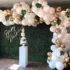 Set aranjament bundle arcada 90 baloane cu frunze decorative