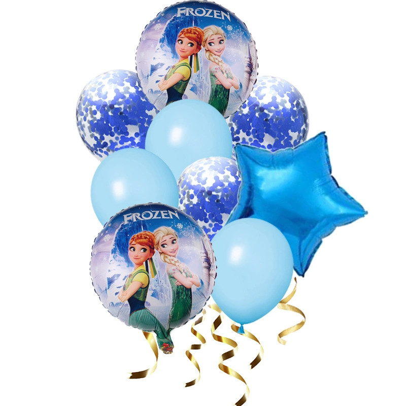 Set aranjament bundle 9 baloane Frozen model 1