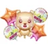Set 5 baloane folie cu figurina Ursulet