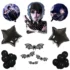 Set aranjament bundle 25 baloane folie si latex Wednesday cu decoratiuni Lilieci