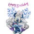 Set aranjament bundle 25 baloane folie si latex Minnie cu Confetti si baloane Portabile si Ghirlanda Happy Birthday
