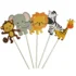 Set 5 decoratiuni tort Jungle Party