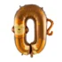Baloane folie in forma de cifre 1, 2, 3, 4, 5, 6, 7, 8, 9, 0, cu Animale, Jungle Party, 100 cm - Cifra 0