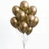 Set 6 Baloane Latex Premium, Cromate, Auriu, 30 cm